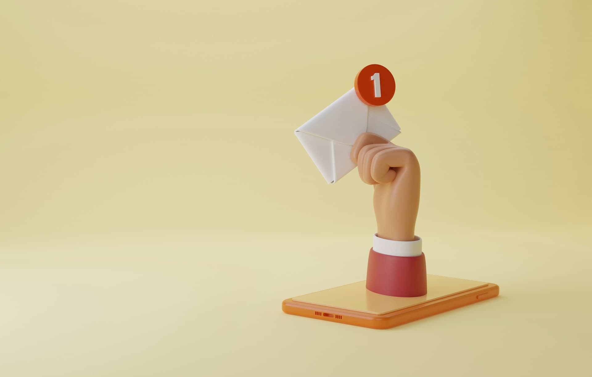 A minimalist desk with a single notebook, no phone or notifications in sight.